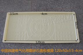 中國鐵建電氣化局鵝卵石電力蓋板塑料模具